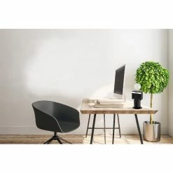 Sortie 😍 HOMEMANIA Lampe de table Adam - Noir, blanc - 15 x 15 x 26 cm 💯 -Atmosphera Soldes 8681847183457 3