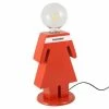 Le moins cher ⭐ HOMEMANIA Lampe de table Eve - Rouge, blanc, noir - 15 x 15 x 26 cm 🔥