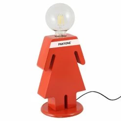 Le moins cher ⭐ HOMEMANIA Lampe de table Eve - Rouge, blanc, noir - 15 x 15 x 26 cm 🔥
