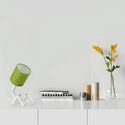 Meilleur prix 🔥 HOMEMANIA Lampe de table Wally - Vert, blanc, noir - 15 x 40 x 45 cm 😍 -Atmosphera Soldes 8681847183891 4