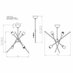 Tout neuf ❤️ HOMEMANIA Lampe à Suspension Gera - Cuivre, noir - 40 x 53 x 75 cm ✔️ 8 Tout neuf ❤️ HOMEMANIA Lampe à Suspension Gera - Cuivre, noir - 40 x 53 x 75 cm ✔️ -Atmosphera Soldes 8699508163304 3