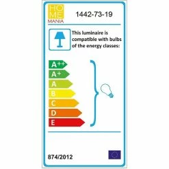 Budget ✔️ HOMEMANIA Lampe Murale Pende - Or, noir - 15 x 12 x 25 cm 🎉 -Atmosphera Soldes 8699508163526 4