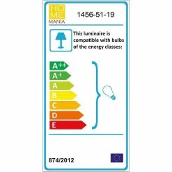 Nouveau ⌛ HOMEMANIA Lampe Murale Voda - Chrome - 12 x 21 x 20 cm 🎁 -Atmosphera Soldes 8699508164394 4