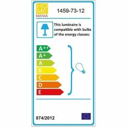 Tout neuf 🛒 HOMEMANIA Lampe de Plafond Era - Or, Noir, Bois - 62 x 17 x 9 cm 👍 -Atmosphera Soldes 8699508164615 4