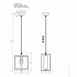 De gros 👏 HOMEMANIA Lampe à Suspension Karo - Or, Noir, Bois - 14 x 22 x 82 cm ❤️ 8 De gros 👏 HOMEMANIA Lampe à Suspension Karo - Or, Noir, Bois - 14 x 22 x 82 cm ❤️ -Atmosphera Soldes 8699508164653 3