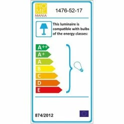 Budget 💯 HOMEMANIA Lampe de Bureau Manya - Or, bois - 6 x 22 x 25 cm 🎉 -Atmosphera Soldes 8699508172498 4