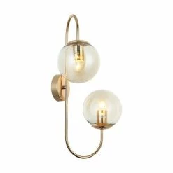 Vente flash ✔️ HOMEMANIA Lampe Murale Arredo - Or, Transparent - 37 x 22 x 58 cm 🔥