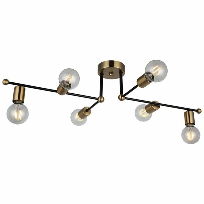 Vente flash ✨ HOMEMANIA Lampe de Plafond Rena - Or, noir - 49 x 87 x 20 cm 😉 3 Vente flash ✨ HOMEMANIA Lampe de Plafond Rena - Or, noir - 49 x 87 x 20 cm 😉