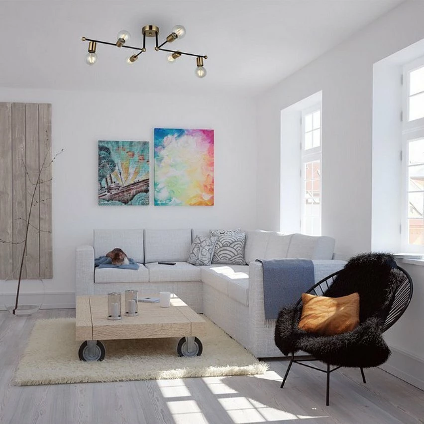 Vente flash ✨ HOMEMANIA Lampe de Plafond Rena - Or, noir - 49 x 87 x 20 cm 😉 4 Vente flash ✨ HOMEMANIA Lampe de Plafond Rena - Or, noir - 49 x 87 x 20 cm 😉 – Image 2