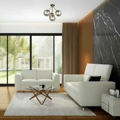 Promo 😍 HOMEMANIA Lampe de Plafond Polino - Noir, or - 54 x 54 x 50 cm 😉 -Atmosphera Soldes 8699508179336 2