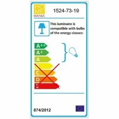 Meilleur prix ⭐ HOMEMANIA Lampe Murale Polino - Noir, or - 18 x 25 x 29 cm 🤩 -Atmosphera Soldes 8699508179343 4