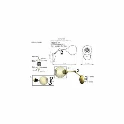 Meilleure affaire ✨ HOMEMANIA Lampe murale Pore - Or - 13 x 26 x 22 cm ✔️ -Atmosphera Soldes 8699508180240 3