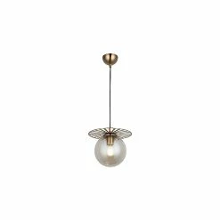 Offres đ€© HOMEMANIA Lampe de suspension Suno - Or - 25 x 25 x 100 cm đŻ
