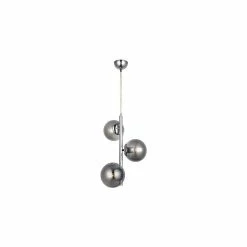 Les meilleures critiques de 🧨 HOMEMANIA Lampe de suspension Tamo - Chrome - 35 x 35 x 118 cm 🎉
