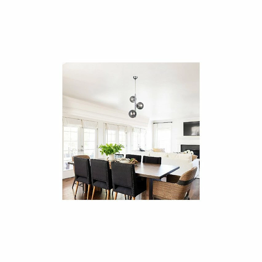 Les meilleures critiques de 🧨 HOMEMANIA Lampe de suspension Tamo - Chrome - 35 x 35 x 118 cm 🎉 4 Les meilleures critiques de 🧨 HOMEMANIA Lampe de suspension Tamo - Chrome - 35 x 35 x 118 cm 🎉 – Image 2