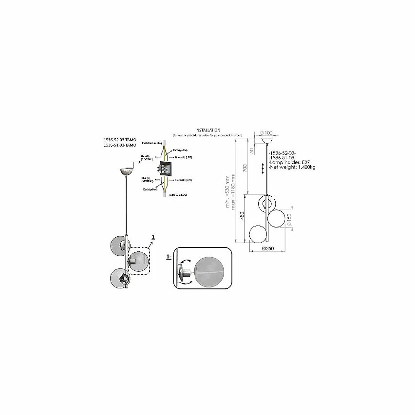 Les meilleures critiques de ✨ HOMEMANIA Lampe de suspension Tamo - Or - 35 x 35 x 118 cm 🔔 5 Les meilleures critiques de ✨ HOMEMANIA Lampe de suspension Tamo - Or - 35 x 35 x 118 cm 🔔 – Image 3