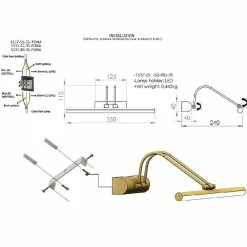 Vente flash 💯 HOMEMANIA Lampe murale Pona - Or - 24 x 35 x 11 cm 🔔 -Atmosphera Soldes 8699508180868 3