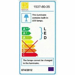 Vente flash 💯 HOMEMANIA Lampe murale Pona - Or - 24 x 35 x 11 cm 🔔 -Atmosphera Soldes 8699508180868 4