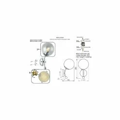 Offres 😉 HOMEMANIA Lampe murale Nefes - Or - 15 x 18 x 28 cm 🧨 -Atmosphera Soldes 8699508181629 3