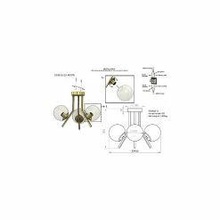 Grosses soldes ✨ HOMEMANIA Lampe de Plafond Korta - Or - 47 x 47 x 35 cm 🤩 8 Grosses soldes ✨ HOMEMANIA Lampe de Plafond Korta - Or - 47 x 47 x 35 cm 🤩 -Atmosphera Soldes 8699508182886 3