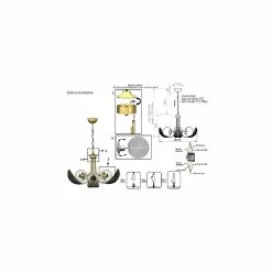 Promo 🎁 HOMEMANIA Lustre Padova - Or - 64 x 64 x 95 cm 😉 8 Promo 🎁 HOMEMANIA Lustre Padova - Or - 64 x 64 x 95 cm 😉 -Atmosphera Soldes 8699508183036 3