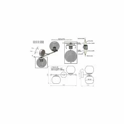 Coupon ✨ HOMEMANIA Lampe murale Atron - Or - 22 x 43 x 32 cm 🔔 -Atmosphera Soldes 8699508183210 3