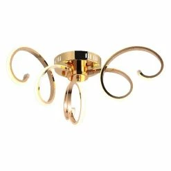 Acheter 💯 HOMEMANIA Lampe de Plafond Dinara - Or - 70 x 70 x 22 cm ⌛