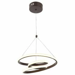 Le moins cher 👍 HOMEMANIA Lampe à Suspension Benessse - Marron - 36 x 36 x 136 cm 🎁