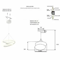 Le moins cher 👍 HOMEMANIA Lampe à Suspension Benessse - Marron - 36 x 36 x 136 cm 🎁 -Atmosphera Soldes 8699508184798 3
