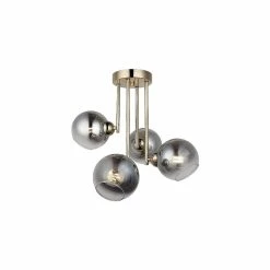 Acheter ✨ HOMEMANIA Lampe de Plafond Bera - Or - 46 x 46 x 45 cm 😀