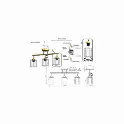 Tout neuf ✨ HOMEMANIA Lampe de Plafond Rayo - Chrome - 10 x 58 x 32 cm 🌟 -Atmosphera Soldes 8699508185214 3