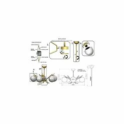 Tout neuf ❤️ HOMEMANIA Lampe de suspension Petos - Or - 66 x 66 x 72 cm 🧨 -Atmosphera Soldes 8699508185337 3