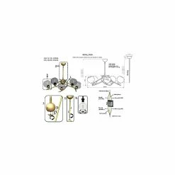 Meilleure affaire 😉 HOMEMANIA Lustre Hedra - Chrome - 72 x 72 x 85 cm 🌟 -Atmosphera Soldes 8699508185382 3