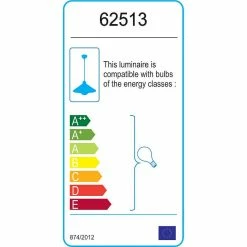 Bon marché 🎁 HOMEMANIA Lampe à Suspension Metal - Blanc, or - 35 x 35 x 60 cm ✔️ -Atmosphera Soldes 8699982625138 4