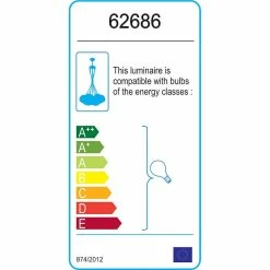 Promo 👍 HOMEMANIA Lampe à Suspension Modern - Chrome, Transparent - 50 x 50 x 90 cm 💯 -Atmosphera Soldes 8699982626869 4