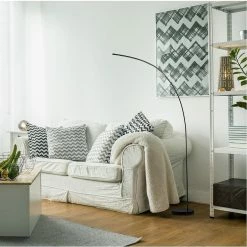 Le moins cher 🥰 ATHM Design Lampadaire NOVAK Noir - pieds metal 🧨 -Atmosphera Soldes 8790266238300 2