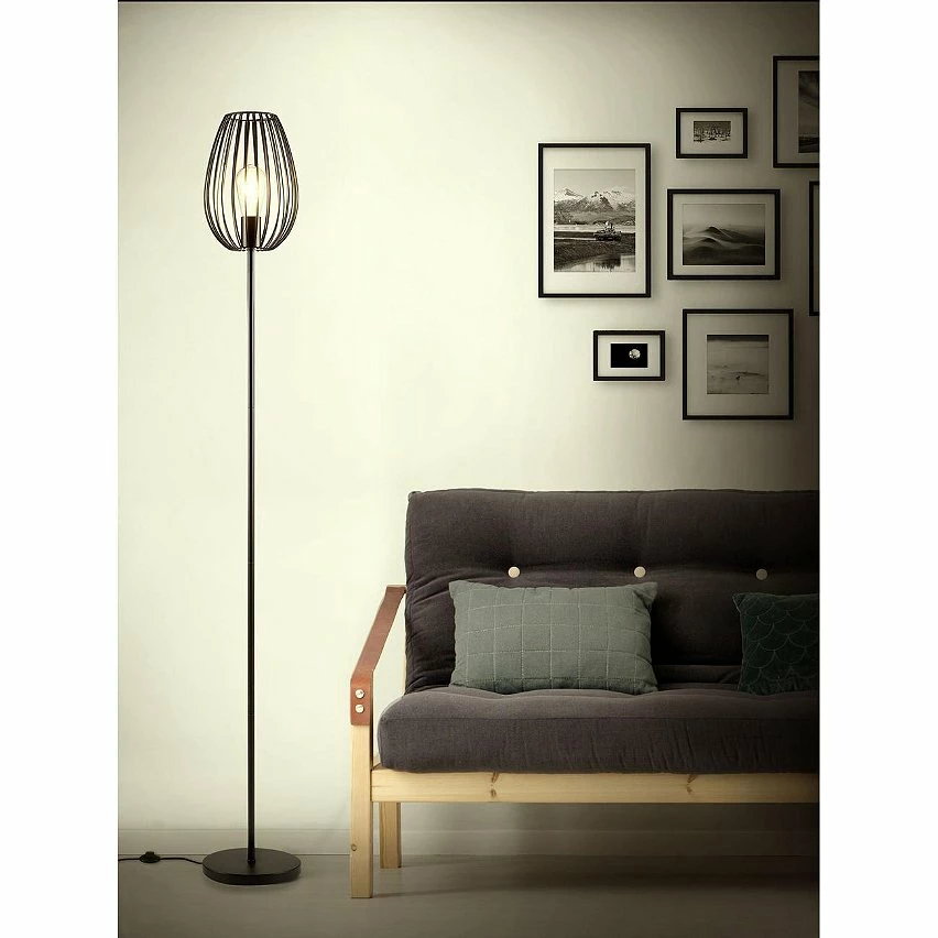 Budget ❤️ ATHM Design Lampadaire MADDY Noir - abat jour Metal Noir pieds Metal Noir 🎉 9 Budget ❤️ ATHM Design Lampadaire MADDY Noir - abat jour Metal Noir pieds Metal Noir 🎉 – Image 7