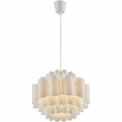 Nouveau 🎁 ATHM Design Suspension JESSIKA Blanc - abat jour Polypropylène 🥰 -Atmosphera Soldes 8790266255031 4