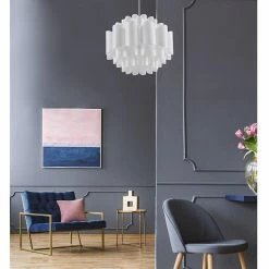 Nouveau 🎁 ATHM Design Suspension JESSIKA Blanc - abat jour Polypropylène 🥰 -Atmosphera Soldes 8790266255031 7