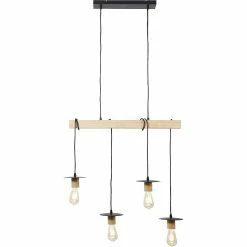 Promo 😉 ATHM Design Suspension DETRA Marron - Bois et Metal 🤩 -Atmosphera Soldes 8790266416821 3