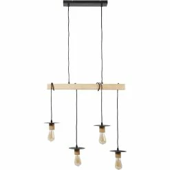 Promo 😉 ATHM Design Suspension DETRA Marron - Bois et Metal 🤩 -Atmosphera Soldes 8790266416821 6