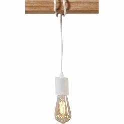 Bon marché 🌟 ATHM Design Suspension DETRA Blanc - Bois et Metal ❤️ -Atmosphera Soldes 8790266418030 4