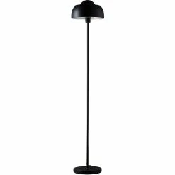 De gros 🎉 ATHM Design Lampadaire PANOS Noir - abat jour Metal Noir pieds Metal Noir 😍
