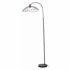 Coupon 🌟 ATHM Design Lampadaire TULMA Noir - abat jour Metal Noir pieds Metal Noir 🌟 -Atmosphera Soldes 8790266422303 6