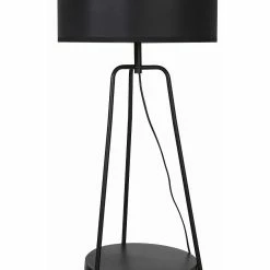 Meilleur prix 🔥 ATHM Design Lampadaire HAINES Noir - abat jour Tissu pieds Metal Noir ⭐ -Atmosphera Soldes 8790266424307 4