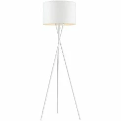 Budget 🤩 ATHM Design Lampadaire MIKADO Blanc - abat jour Tissu pieds Metal 🎉 -Atmosphera Soldes 8790266505037 3