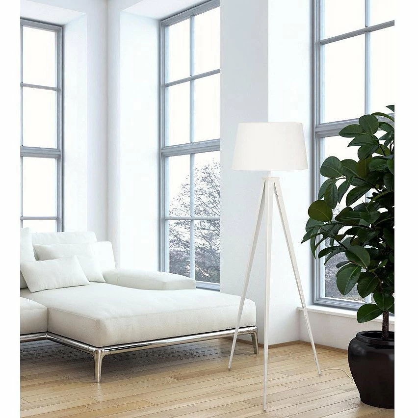 Acheter ⭐ ATHM Design Lampadaire RENEE Blanc - abat jour tissu pieds metal 👏 4 Acheter ⭐ ATHM Design Lampadaire RENEE Blanc - abat jour tissu pieds metal 👏 – Image 2