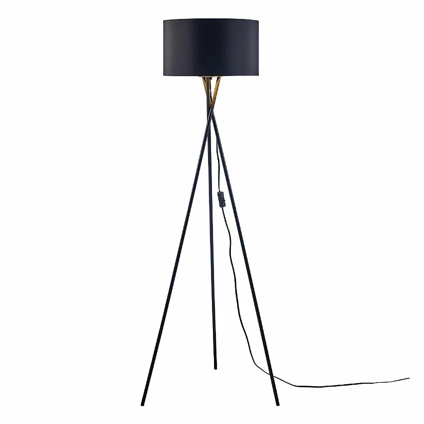 Meilleure vente 💯 ATHM Design Lampadaire APOLLA Noir - abat jour tissu pieds metal ❤️ 3 Meilleure vente 💯 ATHM Design Lampadaire APOLLA Noir - abat jour tissu pieds metal ❤️