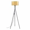 Coupon 🎉 ATHM Design Lampadaire MIKA Noir - abat jour PVC doré pieds Metal 🛒 -Atmosphera Soldes 8790266521778 1