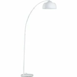 Nouveau 💯 ATHM Design Lampadaire LIAM Blanc - abat jour Metal pieds Metal ⭐